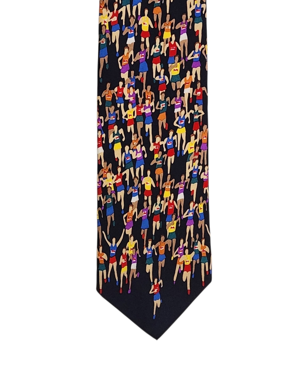 Alynn Neckwear Marathon Runners Navy Novelty Tie One Size
